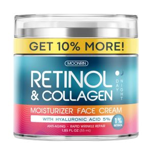 Collagen, Retinol & Hyaluronic Acid Cream - Anti-Aging Face Moisturizer for Face