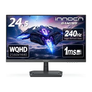 INNOCN 24.5 Inch Gaming Monitor 1440P 240Hz QHD 2K PC Desktop Gaming Screen Fast IPS HDMI 2.1 Display