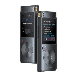 Offline Voice Recorder with Playback, Secure Digital Recorder with AI Transcription, 5-Language Voice-to-Text, Noise Reduction, AI Voice Recorder for Meetings