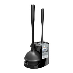 2-in-1 Toilet Plunger and Brush Set