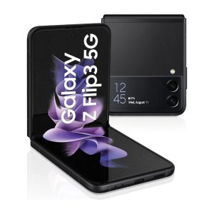 Galaxy Z Flip3 5G (128GB, 8GB) 6.7" AMOLED, Snapdragon 888, Android 14, 5G Volte (Fully Unlocked for AT&T, Verizon, T-Mobile, Global) F711U (Fast Wireless Charger Bundle, Phantom Black)